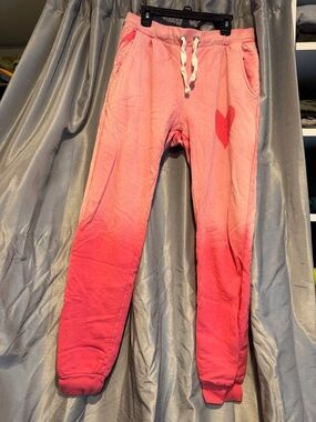 CHRLDR pink ombré heart sweatpants size medium